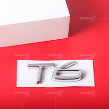 Chrome T6 Fit Volvo T6 Rear Trunk Nameplate Emblem Badge Letters Number picture