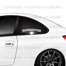 Misunderstood Vinyl Decal Sticker USDM Diesel Truck KDM JDM Turbo Car picture