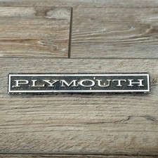 Vintage 1970s Plymouth Car Vehicle Grille Emblem Badge Nameplate 3672624 picture