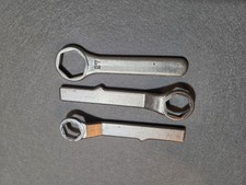 Yamaha Motorcycle Tool Kit Box Wrenches 19mm 22mm 27mm Vintage Lot of 3 picture