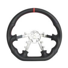 Full Leather Steering Wheel For Chevrolet Corvette C5 Z06 ZR1 1997-2004 Red Line picture