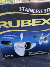 BRAND NEW SOLAS RUBEX L4 STAINLESS STEEL 22-PITCH PROPELLER 9574-153-22 R35 picture