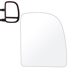 Upper Towing Mirror Glass for Ford E-150 E-250 E-350 E-450 Passenger Right Side picture