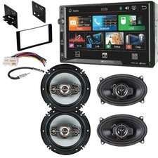 7in. Screen Bluetooth AM/FM USB Car Stereo & Speakers for 1995-2000 Sierra 1500 picture