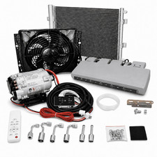 12V Universal Under Dash A/C Kit Electric Compressor Cooling Only Truck Van RV picture