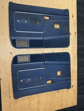 83-88 Ford Ranger or Bronco II OEM Blue Plush Door Panels Automatic  picture
