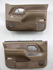 95-00 Chevy Silverado GMC Sierra Set Of Front Interior Power Door Panels OEM Tan picture