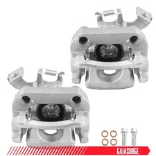2x Rear Driver & Passenger Disc Brake Caliper w/ Bracket for Toyota Prius 10-15 picture