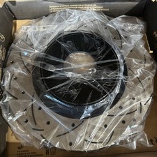 Pair Of DS-One Front Performance Rotor DS1-981055 Slotted Electrocoated picture