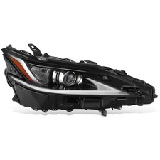 Fit 19-21 Lexus ES300H ES350 OE Passenger Side Projector Black Amber Headlight picture