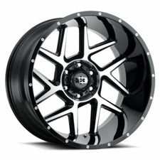 VISION 360 Sliver 20X9 6X139.7 Offset 0 Gloss Black Machined Face (Qty of 1) picture
