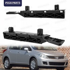 For 2007-2012 Nissan Versa Front Bumper Bracket Mount Support Retainer Pair L&R picture