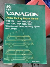 VW Vanagon Official Factory Repair Manual 1980-1989 Bentley Syncro Camper picture