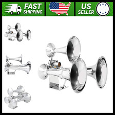 Grand General Chrome Heavy Duty 12/24V Triple Brass Train Horn picture
