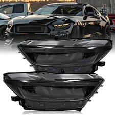 For 2015-2017 Ford Mustang Tri-Projector Headlights Assembly w/Startup Animation picture