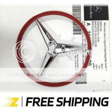 Zeomoto for Mercedes AMG C300 GLOSS Silver Star Emblem Rear Trunk Lid W205 SEDAN picture