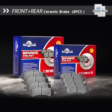 For 2006 - 2018 Dodge Ram 1500 Front + Rear Premium Ceramic Brake Pads picture