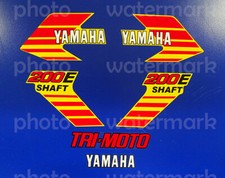 1984 84' yamaha YTM 200EL Tri-Moto 6pc Trike Decals Sticker YTM200e 3wheeler picture