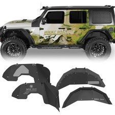 Fit Jeep Wrangler JL 18-26 Front + Rear Inner Fender Liner Wheel Guard Steel 4pc picture