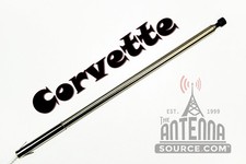 CORVETTE Power Antenna MAST 1993-2004 All Stainless WITH a Black TIP picture
