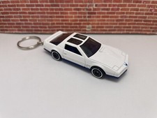 KEYCHAIN for 1984 PONTIAC FIREBIRD WHITE AUTO CAR KEYS CHAINS RING LANYARD picture
