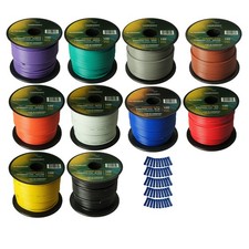 Harmony Car Primary 16 Gauge Power or Ground Wire 1000 Feet 10 Rolls Multi Color picture