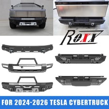 New Full-Width Front/Rear Bumper For 2024 2025 2026 Tesla Cybertruck Steel Black picture