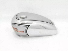 Royal Enfield J J2 G1 G2 Models Steel Chrome & Silver Petrol Fuel Tank  +Cap picture