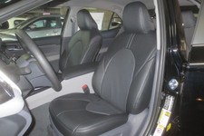 Clazzio Genuine Leather Black Tailored Seat Covers for 2007-2011 Toyota Camry SE picture