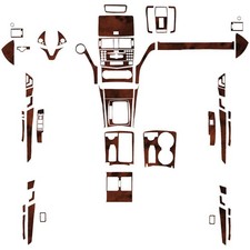 60Pcs Mercedes C-Class W204 Bird's Eye Brown Texture Full Interior Kit 07-13 picture