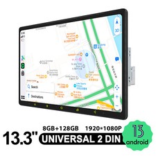 Android Head Unit Double Din 13.3 Inch Big Touch Screen Car Stereo Apple Carplay picture
