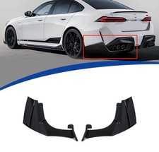 For 2025+ BMW M5 G90 Gloss Black ABS Rear Bumper Side Diffuser Spoiler Trim 2PCS picture