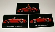 3-1988 Porsche 930 Slant Nose Photo Magnets 88 86 85 87 89 picture