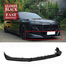For BMW G70 G73 740i M760i M Sport 2023-26 Gloss Black GT Style Front Bumper Lip picture