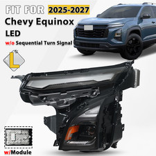 For 2025-2027 Chevy Equinox Full LED Headlight w/o Sequential Turn Signal Left picture