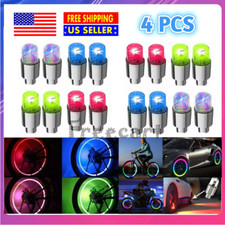 4PCS Car Auto Wheel Tire Tyre Air Valve Stem LED Light Caps Cover Accessories picture