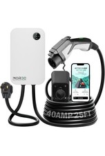 Morec L2 40A EV Charger EVSE NEMA-1450 J1772  240V 25FT Cable APP ETL Cert WHITE picture