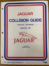 Vintage 1971-1982 Jaguar 1st Edition Collision Guide JRT 304182 September 1982 picture