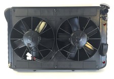 DeWitts 32-6239024A LS Engine Swap Radiator - Black - 2-Row - Auto - Dual Fan picture