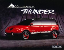 Pontiac Montana Thunder Concept Van Original 1-page Car Brochure Card picture