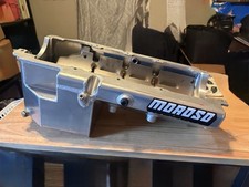 Moroso #20485 Oil Pan Drag Race Rear Sump Aluminum Natural 7 qt Big Block Chevy picture