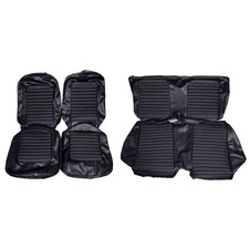 Upholstery Full Set w/ Bucket Seats Black Standard Interior Coupe 1966 Mustang picture