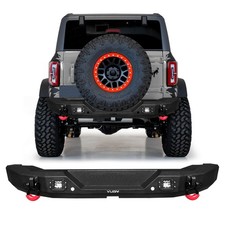 VISIDA Fits 2021-2025 Ford Bronco Rear Bumper with Winch Plate and LED Lights picture