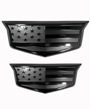 2021-2023 Set of American Flag Aluminum Overlay Front Rear Emblems for Escalade picture