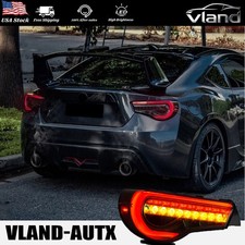 (Upgraded) FULL LED Red Tail lights For 2012-2020 Subaru BRZ Toyota 86 FR-S Pair picture