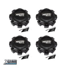 4 x Moto Metal MO971/MO972 Wheel Center Cap Satin Black 1079L170MO2SB picture