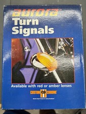 AURORA Amber TURNSIGNAL Set NOS For Harley Or Gilroy Indian Motorcycles picture