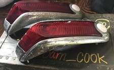 1949-50 Mercury Taillights And Housing Break Lights Original OEM Glass Ford picture