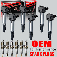 6X Brand OEM Ignition Coil & 6X Iridium Spark Plug For Toyota Sienna Lexus UF487 picture