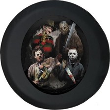 Funny Spare Tire Cover Halloween Villains Spooky Fits Jeep Camper RV picture